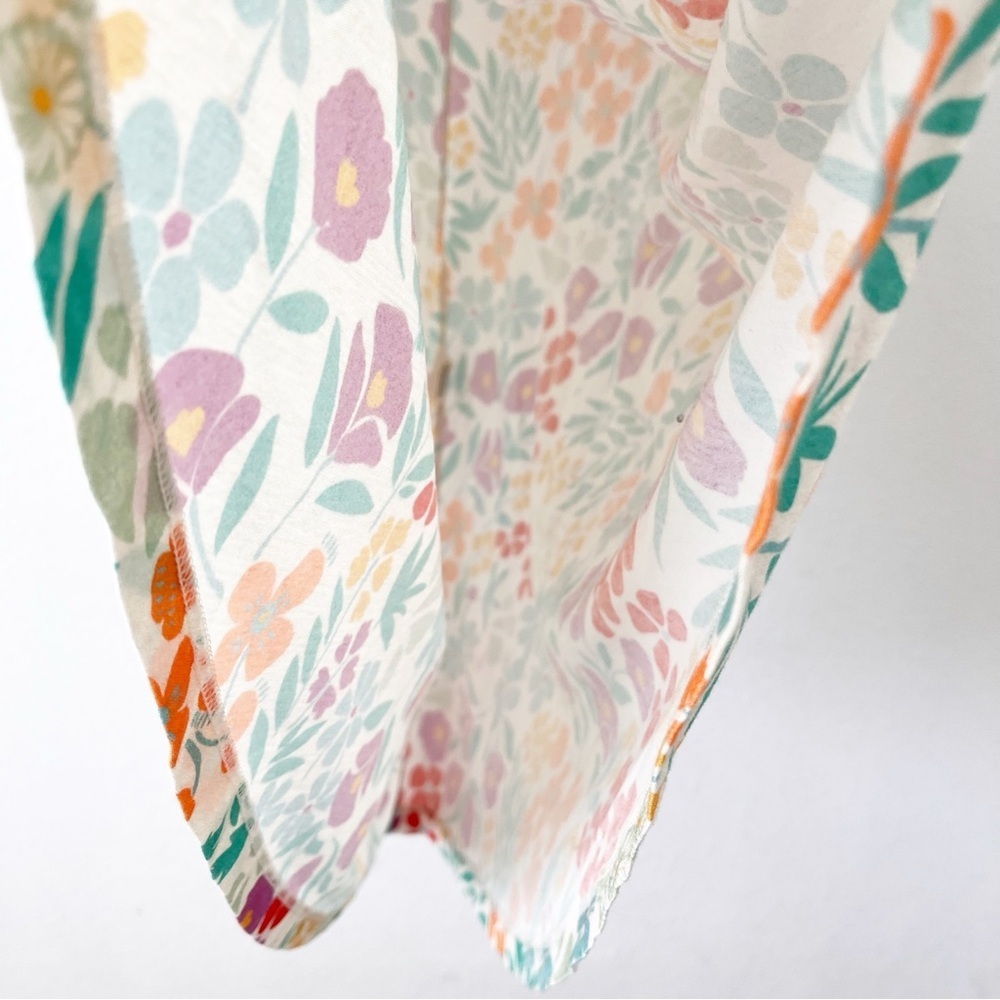 Gudrun Sjödén Floral Printed Boho Scandinavian Stretchy Dress in Multicolor - Picture 6 of 9